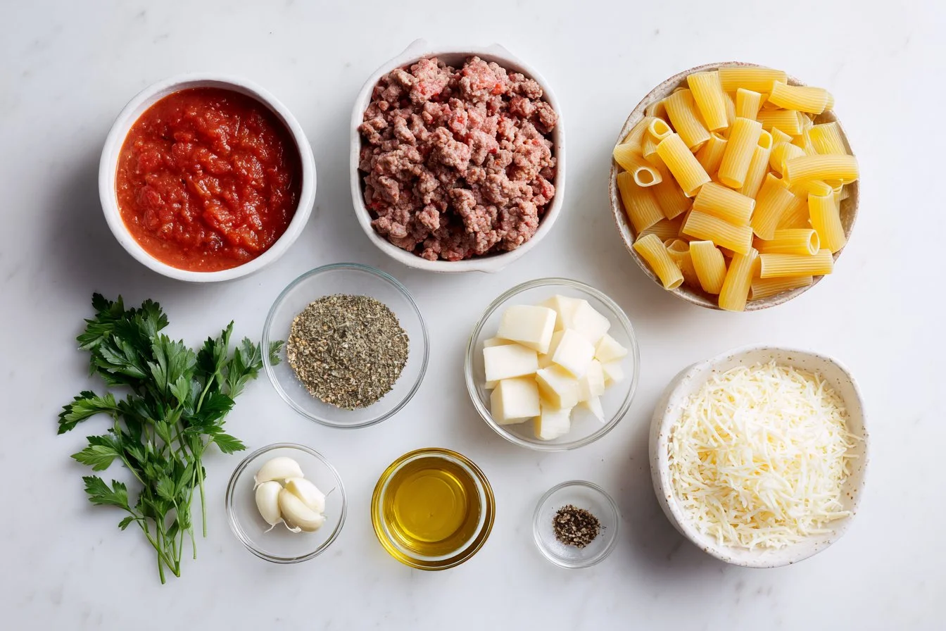 Cheesy Baked Rigatoni