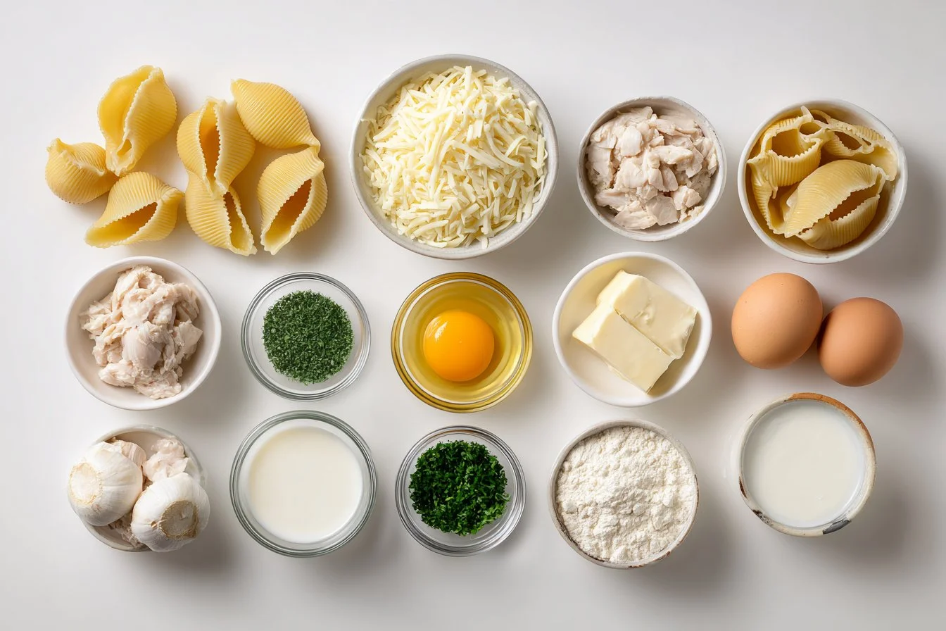 Creamy Chicken Stuffed Pasta Shells