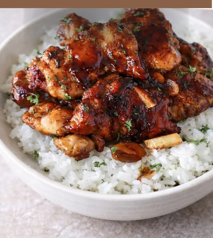 Honey Butter Chicken with a sweet savory glaze and crispy golden finish