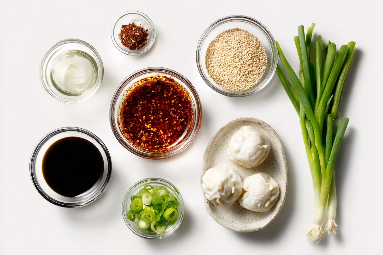 Savory Dumplings in Chili Oil