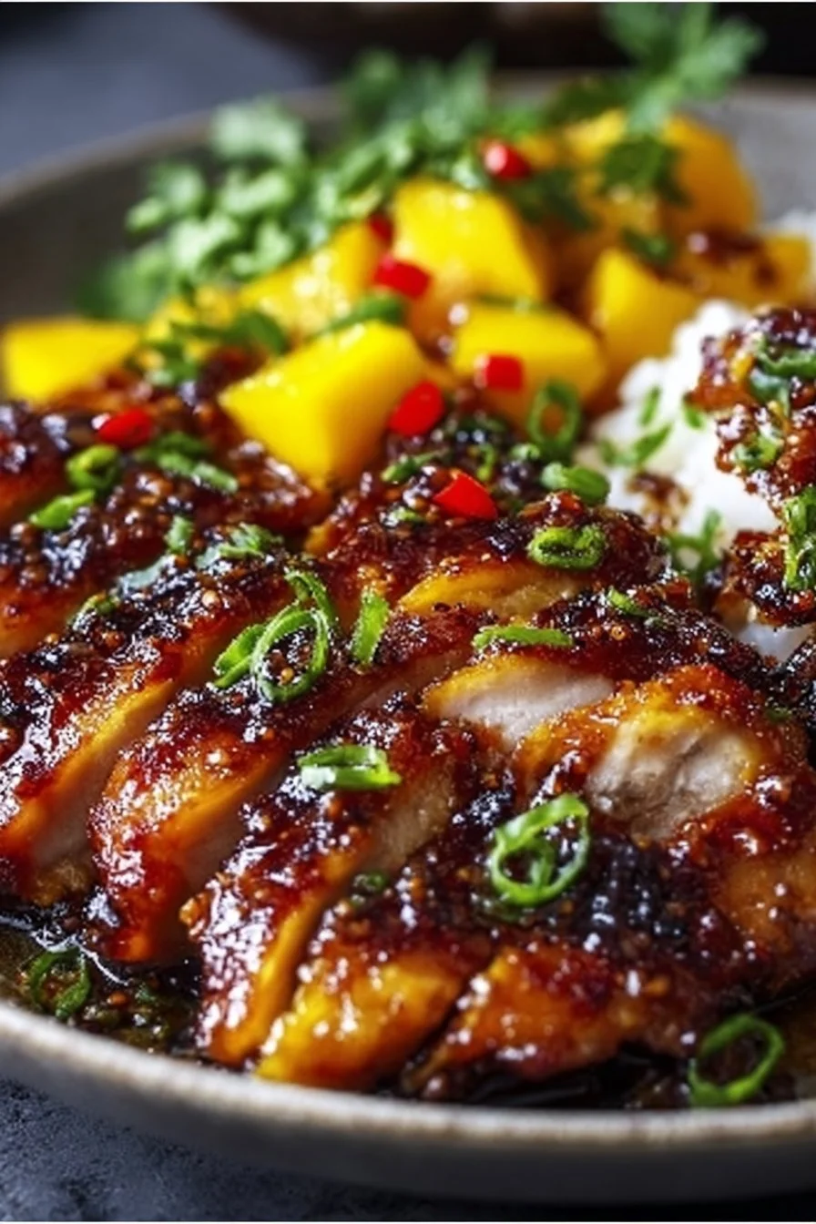 Asian Mango Glazed Chicken