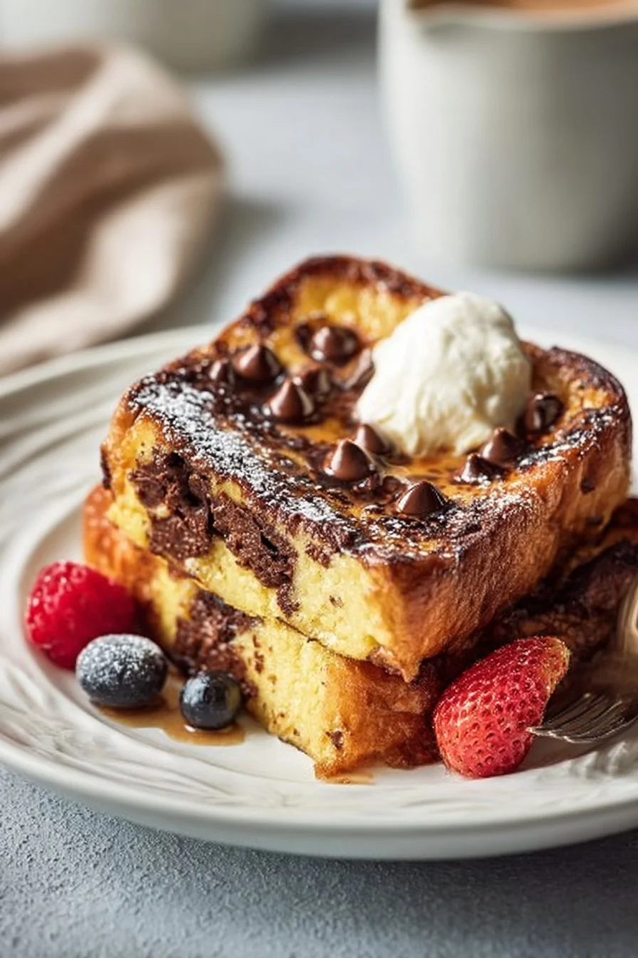 Chocolate Baked French Toast