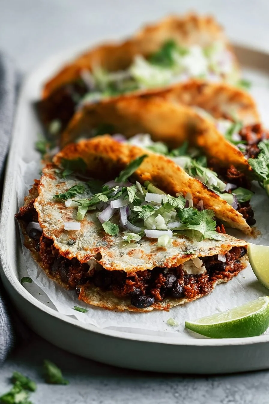 Crispy Black Bean Tacos