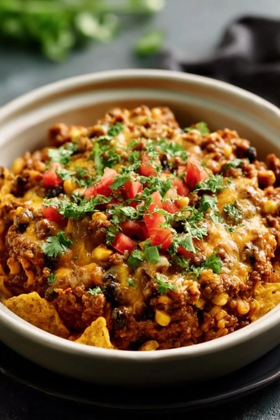 Delightful and Easy Crockpot Taco Casserole Recipe