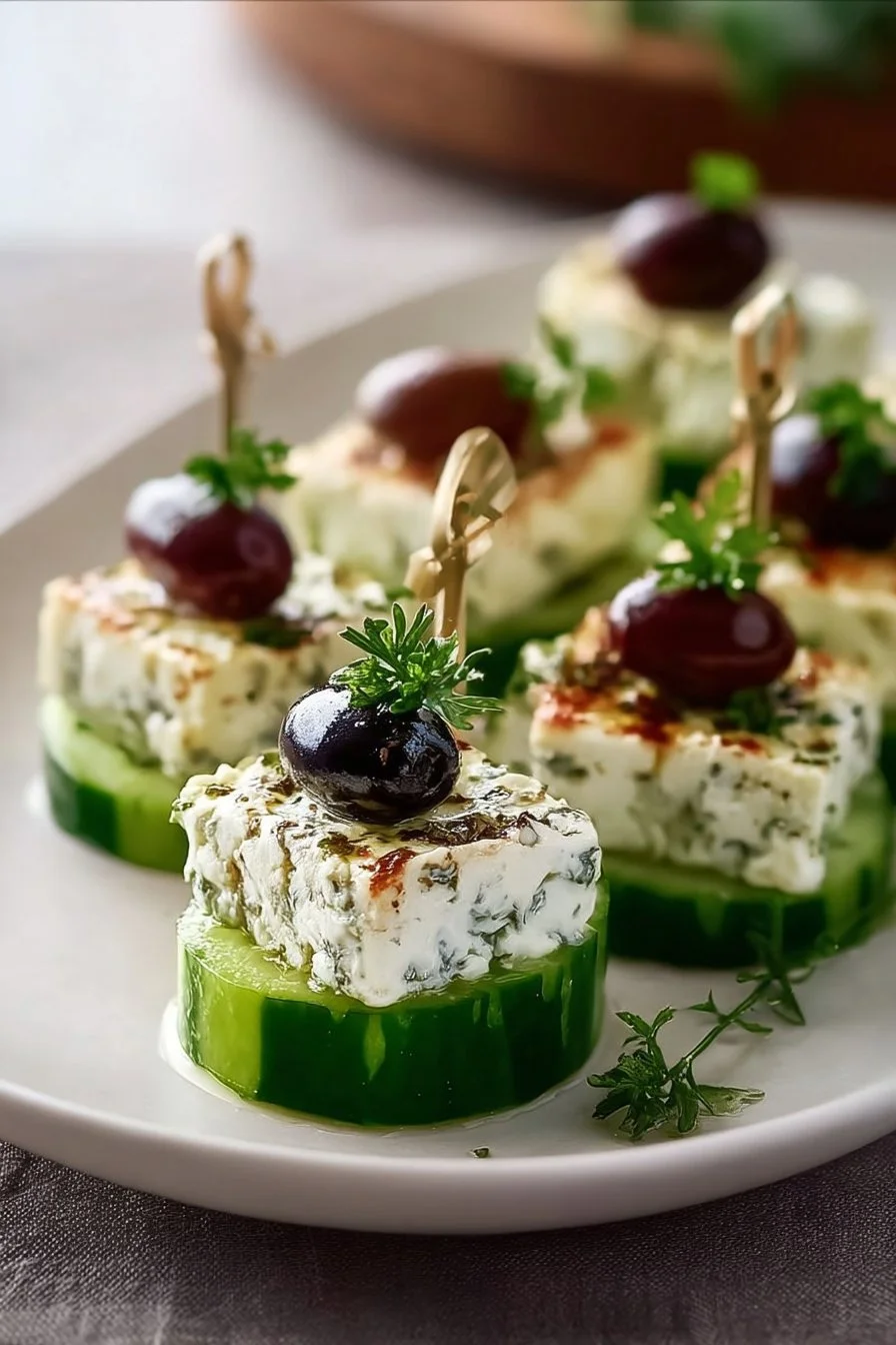 Feta Cucumber Bites