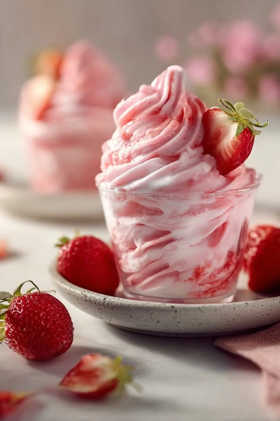Frozen Strawberry Dole Whip Delight