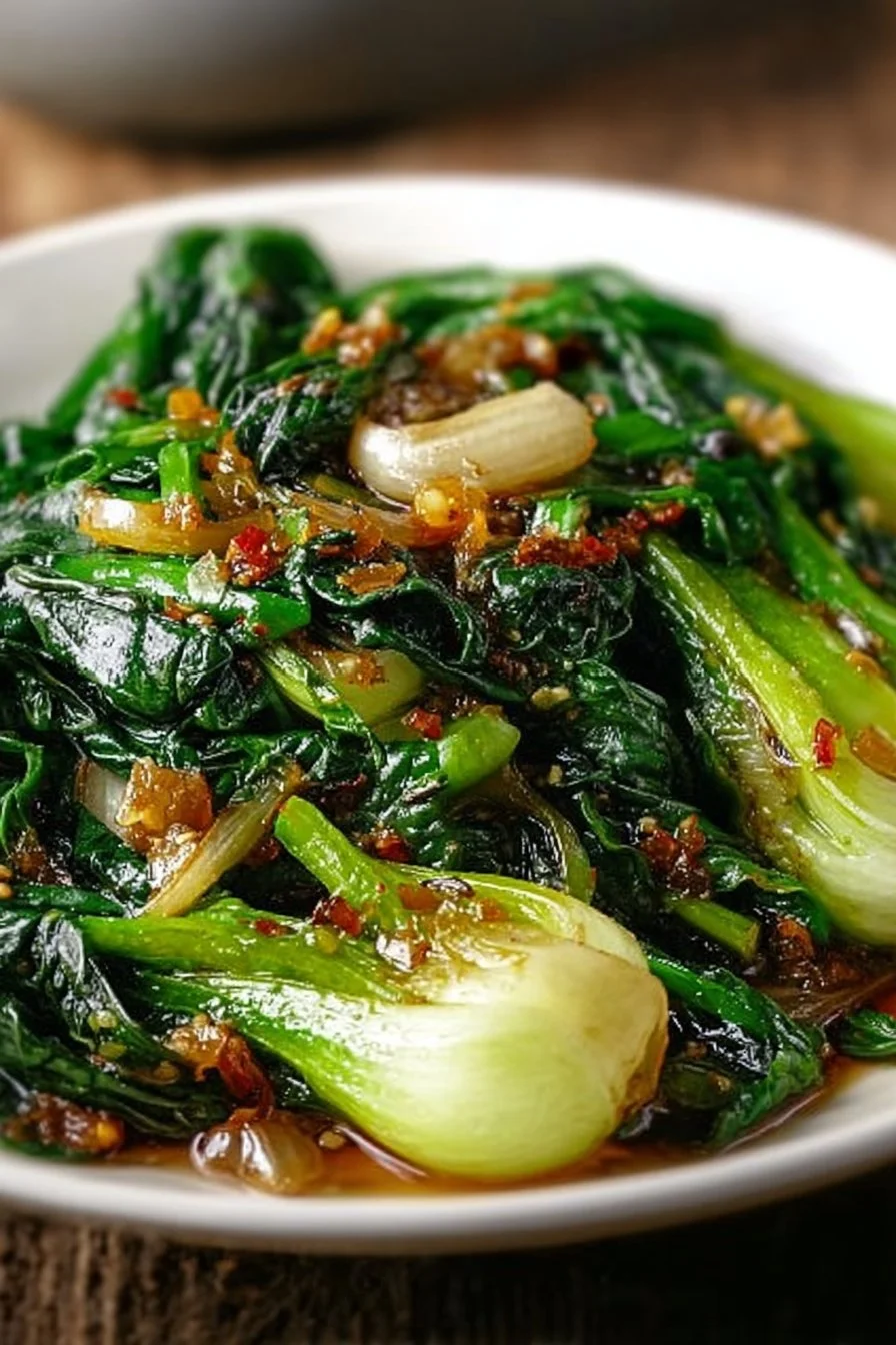 Garlic Ginger Bok Choy