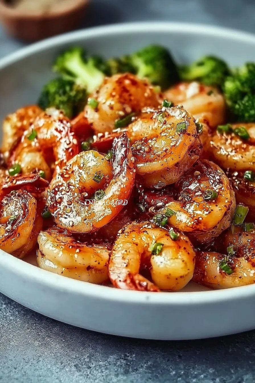 High-Protein Honey Garlic Shrimp
