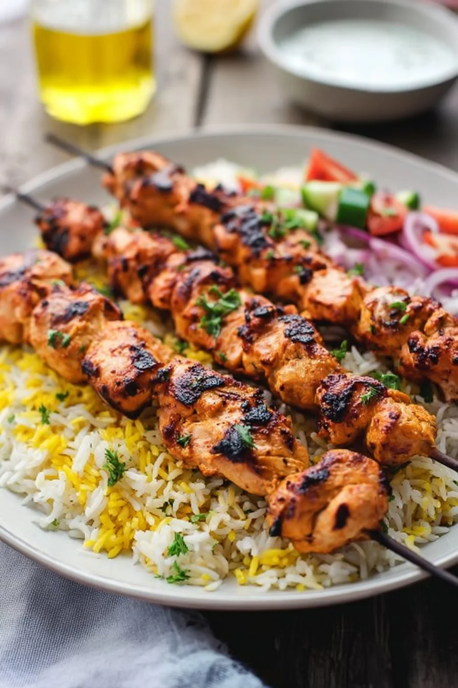 Middle Eastern-Style Grilled Chicken Kabobs
