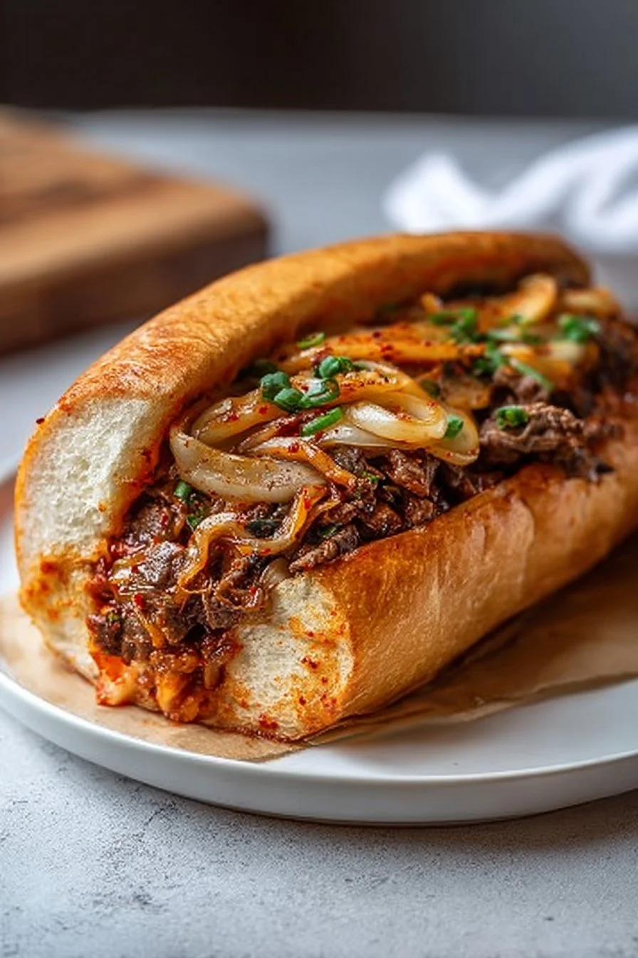 Kimchi Bulgogi Cheesesteak