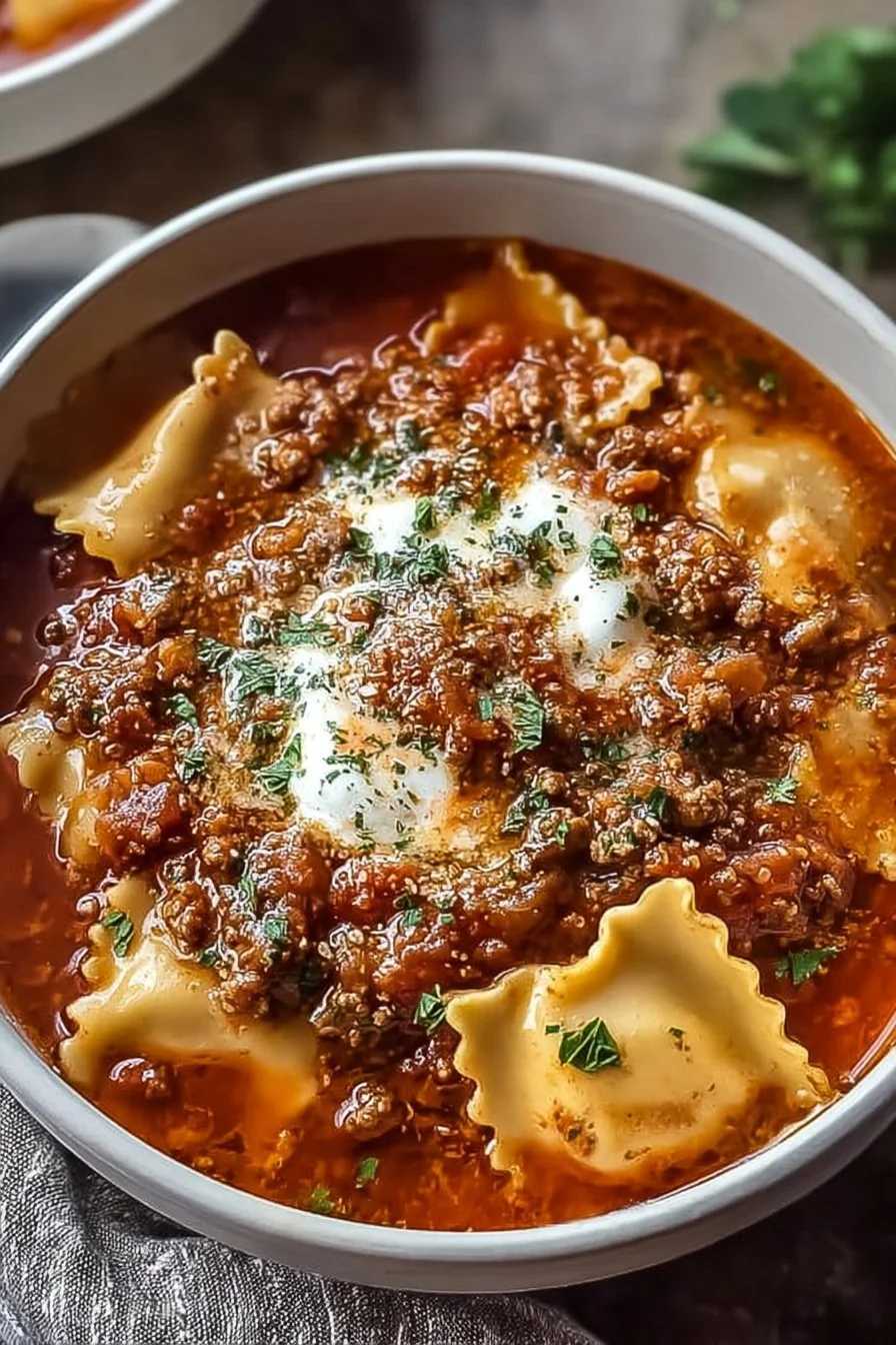 Hearty Lasagna Soup: Warm and Comforting One-Pot Delight
