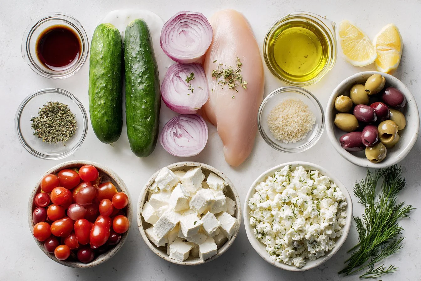 Low Carb Greek Chicken Bowl