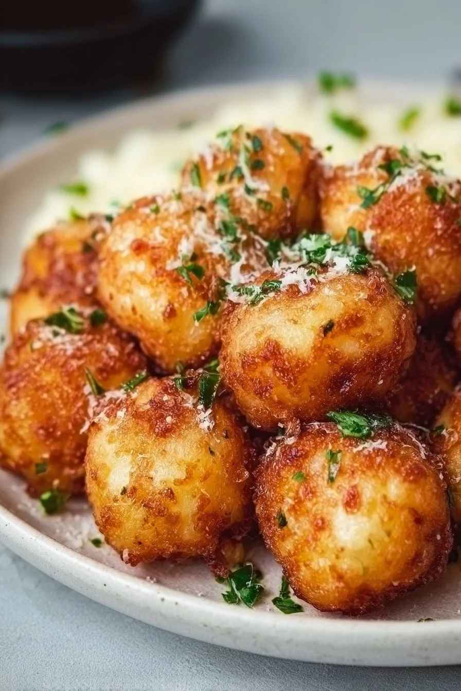 Parmesan Garlic Potato Balls