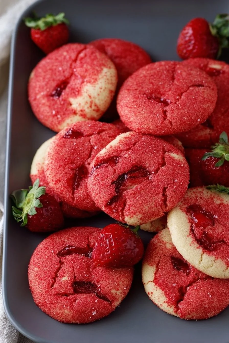 Strawberry Sugar Cookies