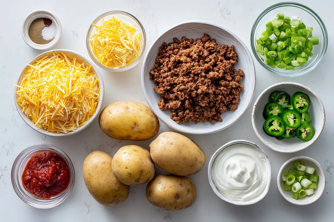 Taco Loaded Baked Potatoes