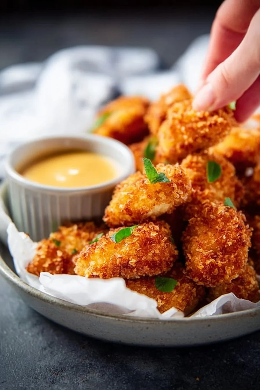 The BEST Crispy Baked Chicken Nuggets