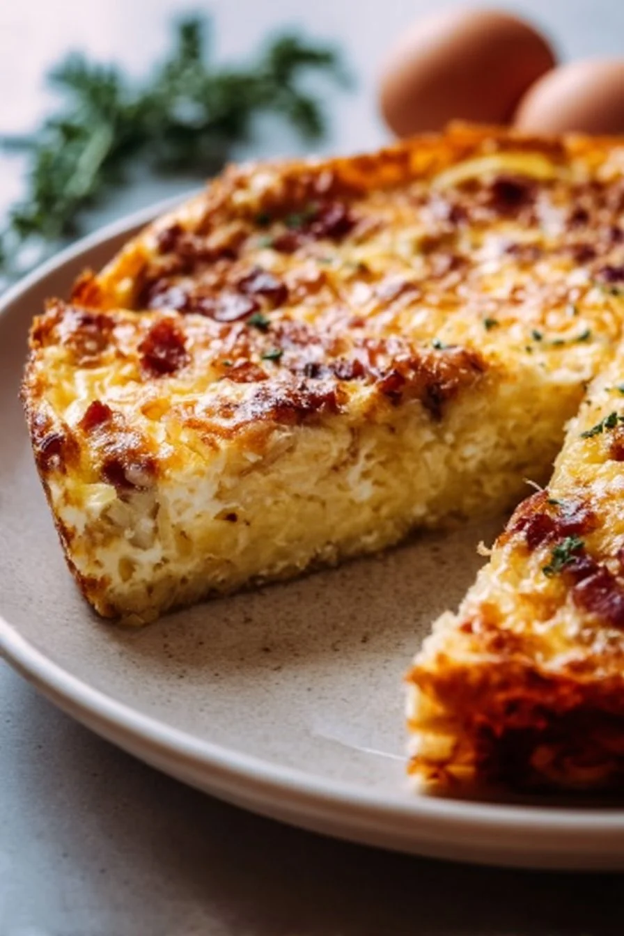 Baked Hash Brown Quiche Recipe