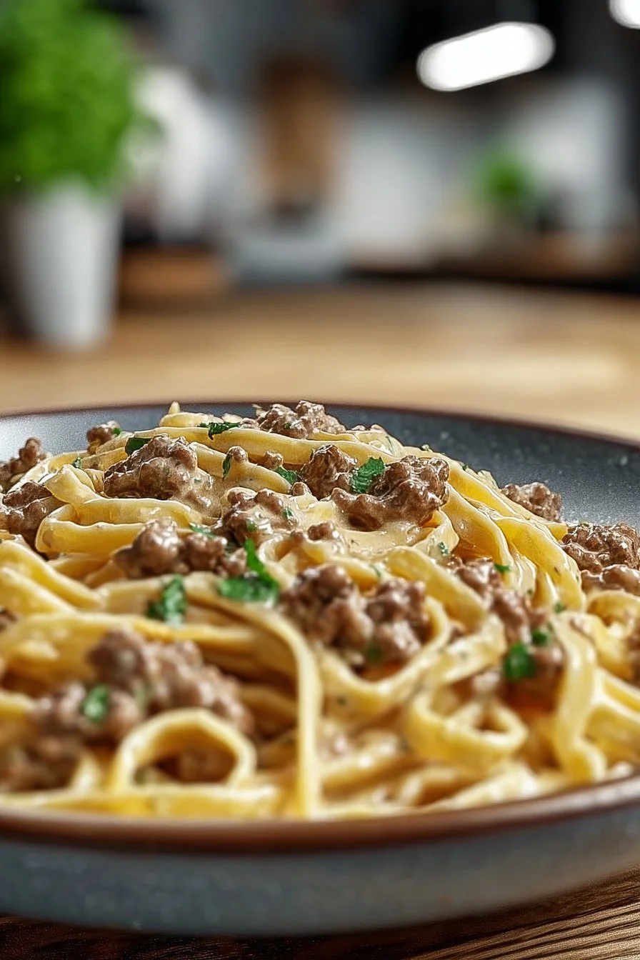 Beef & Garlic Butter Pasta