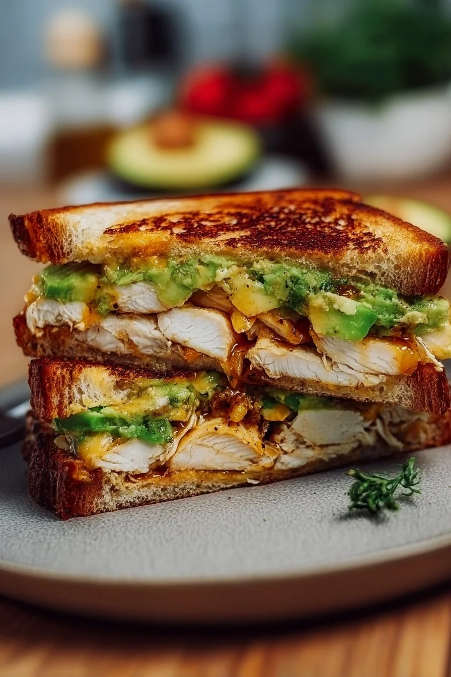Chicken Avocado Melt Sandwich