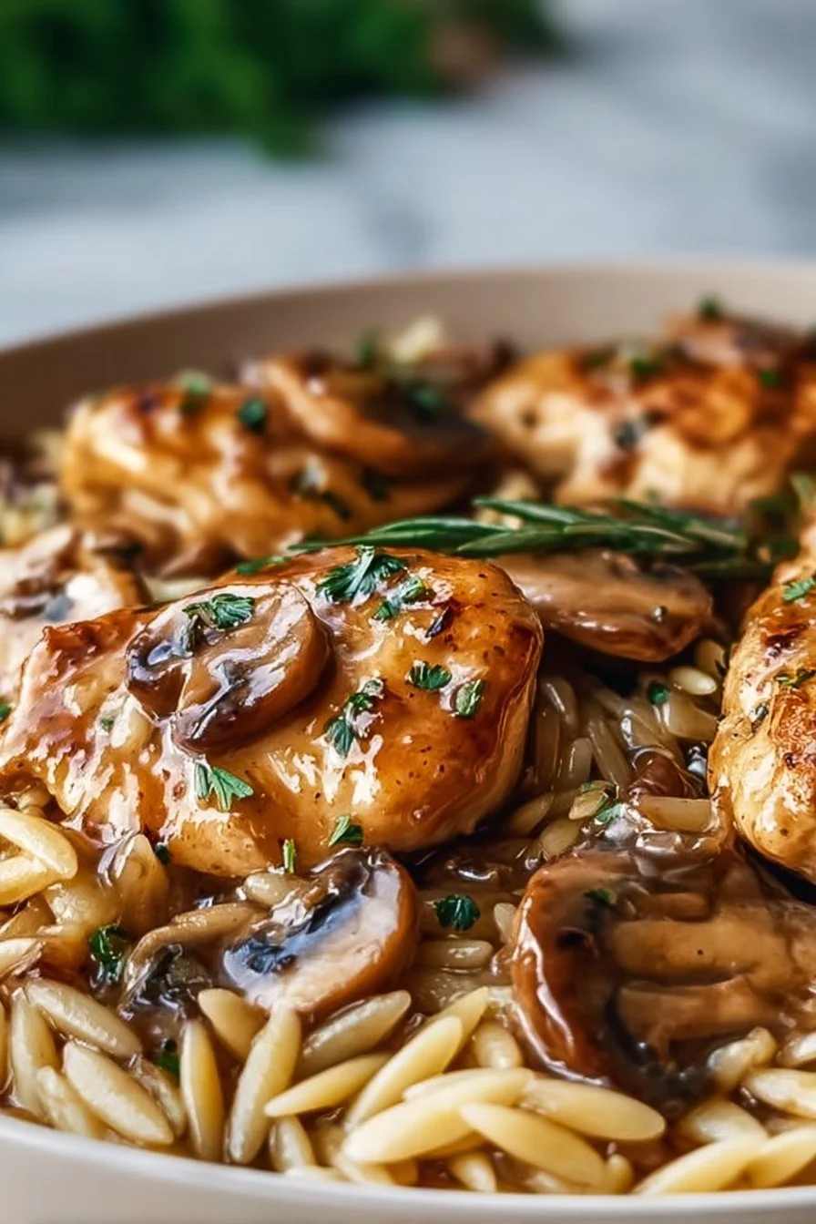 Chicken Marsala Orzo