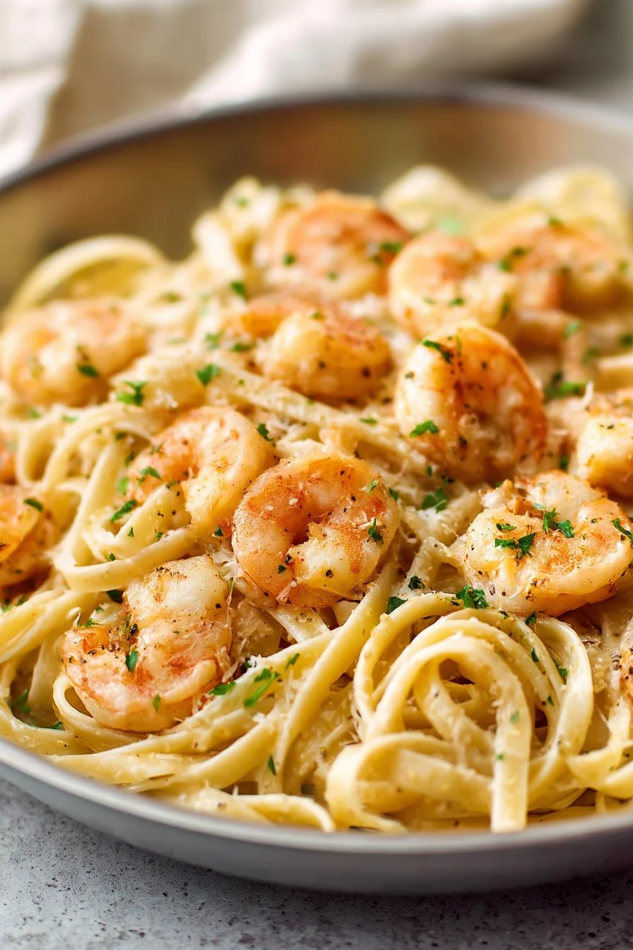 Creamy Garlic Shrimp Pasta