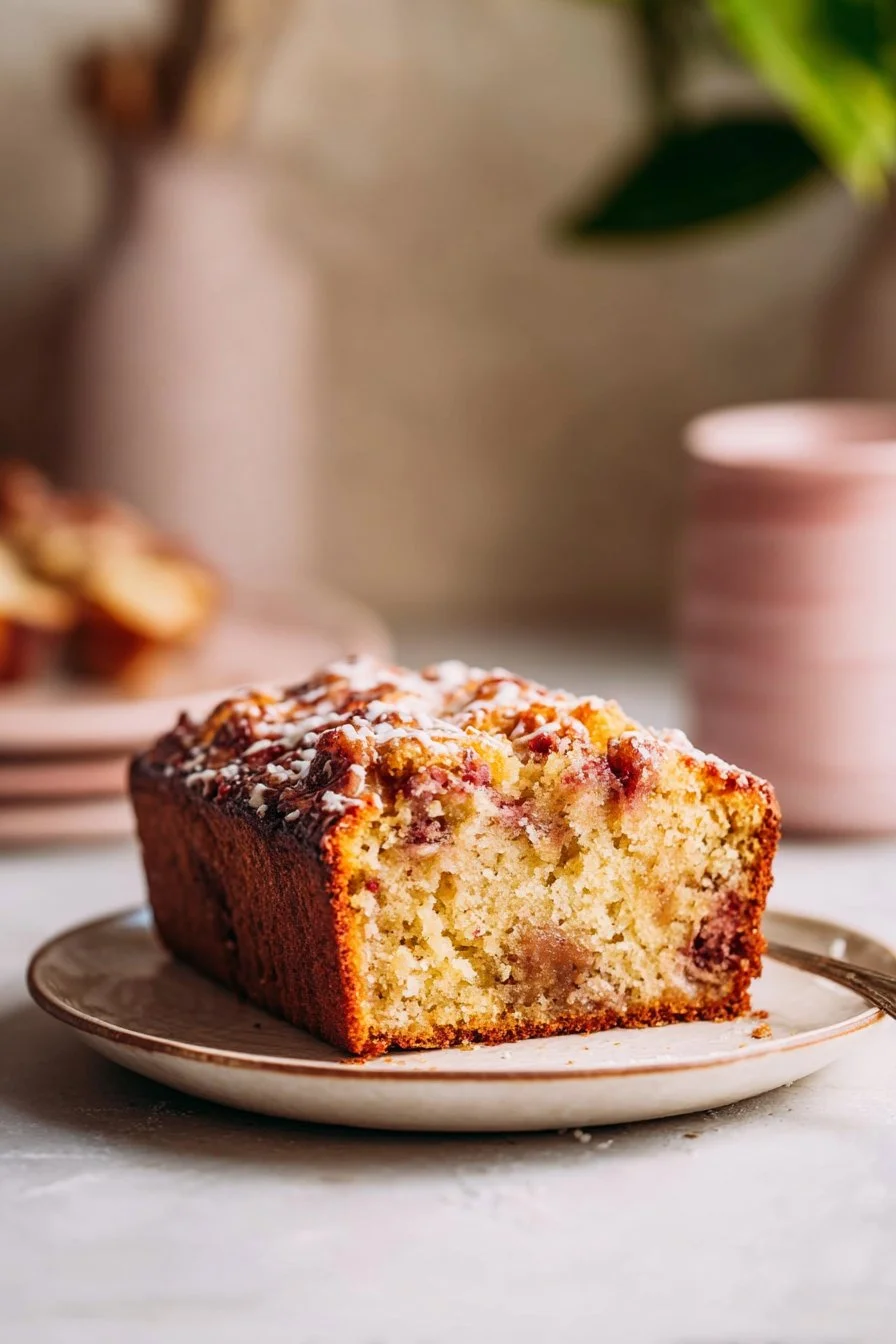 Delicious Lemon Rhubarb Bread