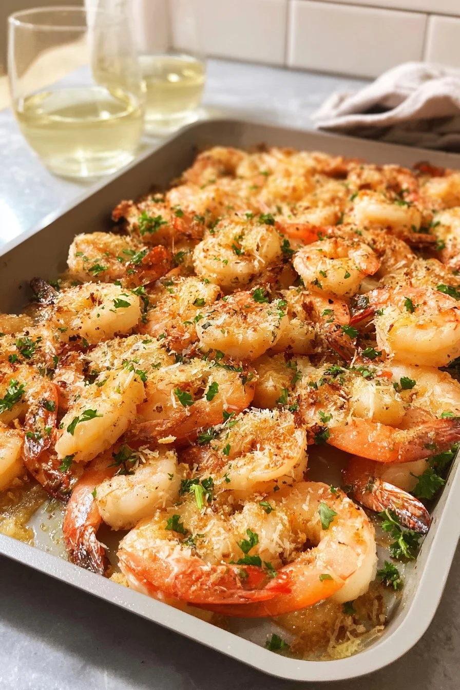 Garlic Parmesan Roasted Shrimp