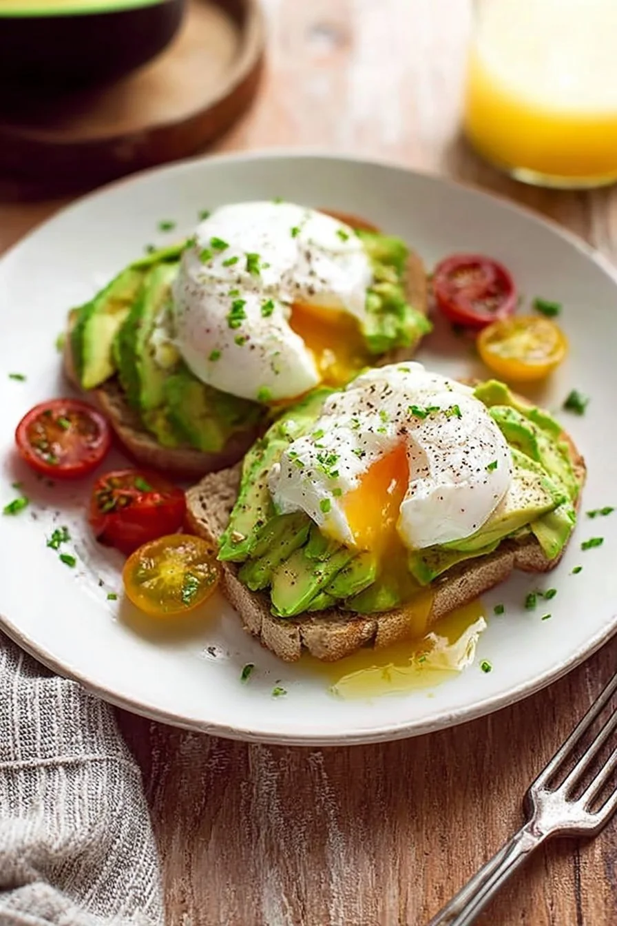 Simple Poached Egg And Avocado Toast