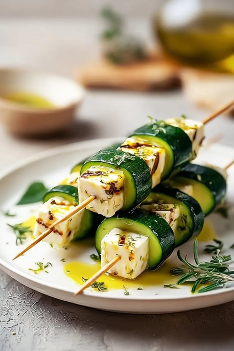 Feta Cucumber Skewers