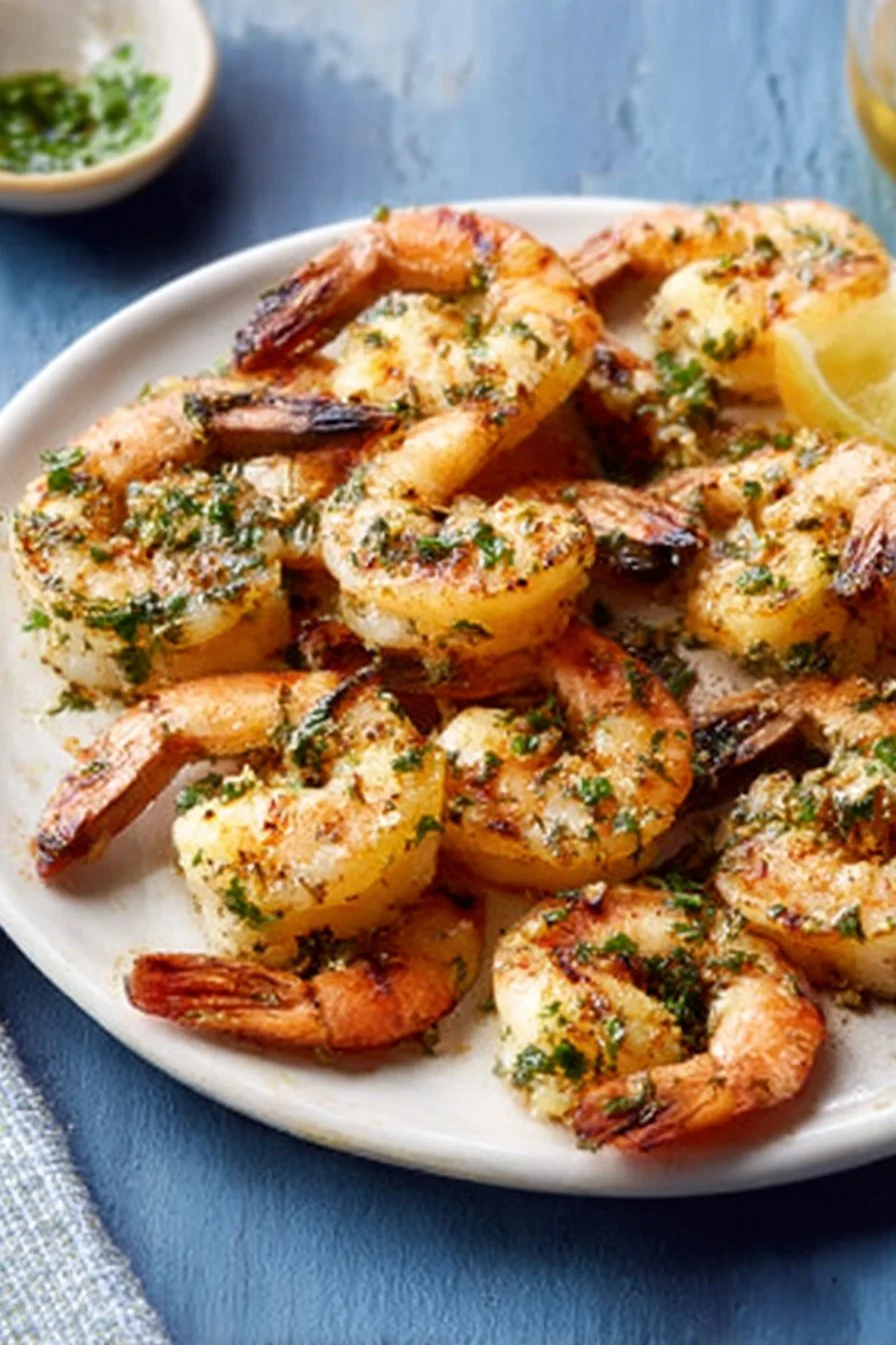 Garlic Butter Grilled Shrimp