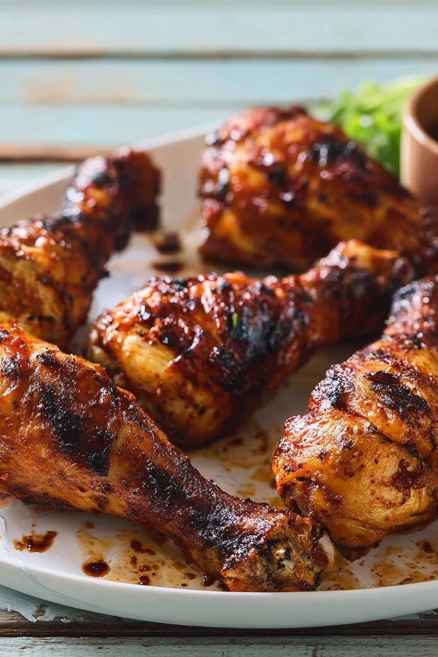 Grilled BBQ Chicken Drumsticks