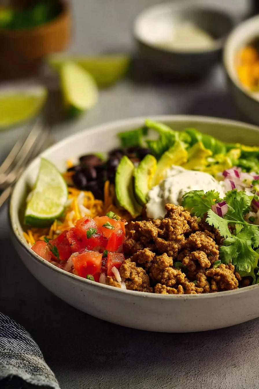 Ground Turkey Taco Bowls