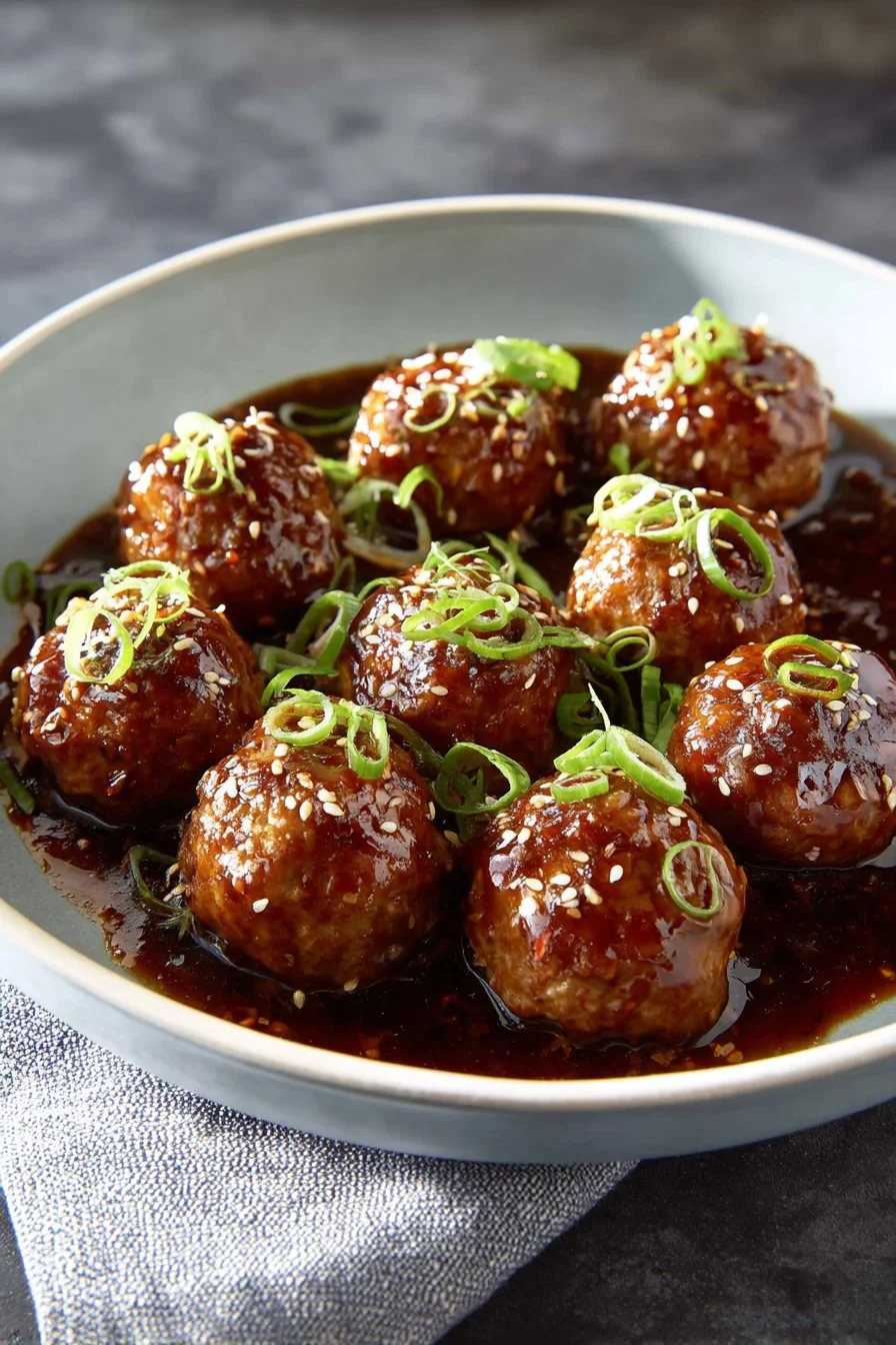 Korean Barbecue-Style Meatballs