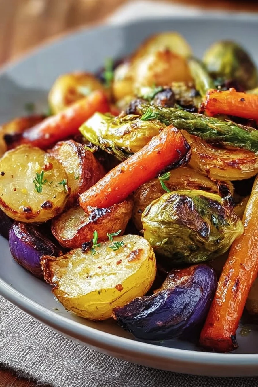 Maple Dijon Roasted Vegetables