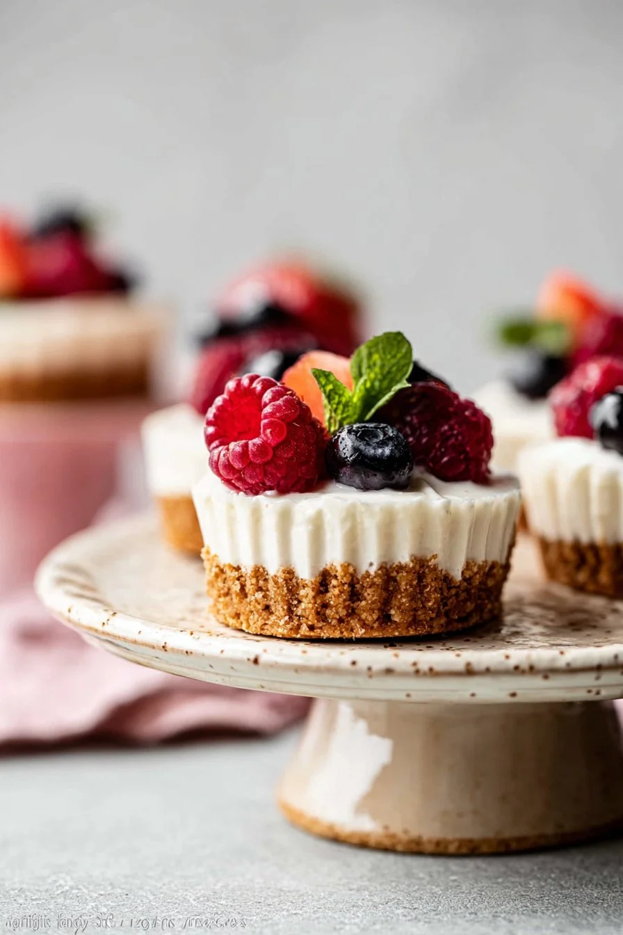 Mini No-Bake Cheesecakes