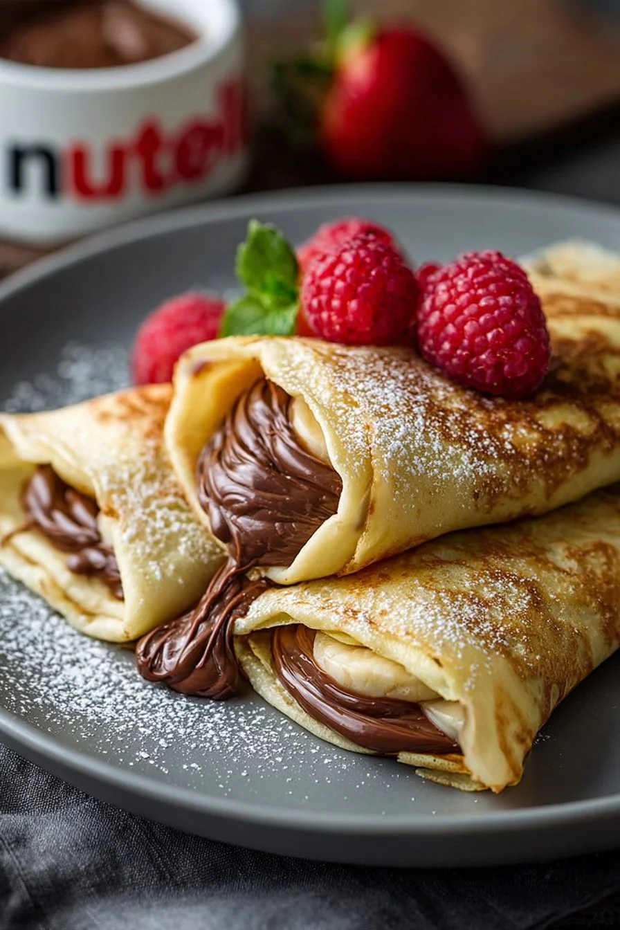 Nutella Cream-Filled Crepes