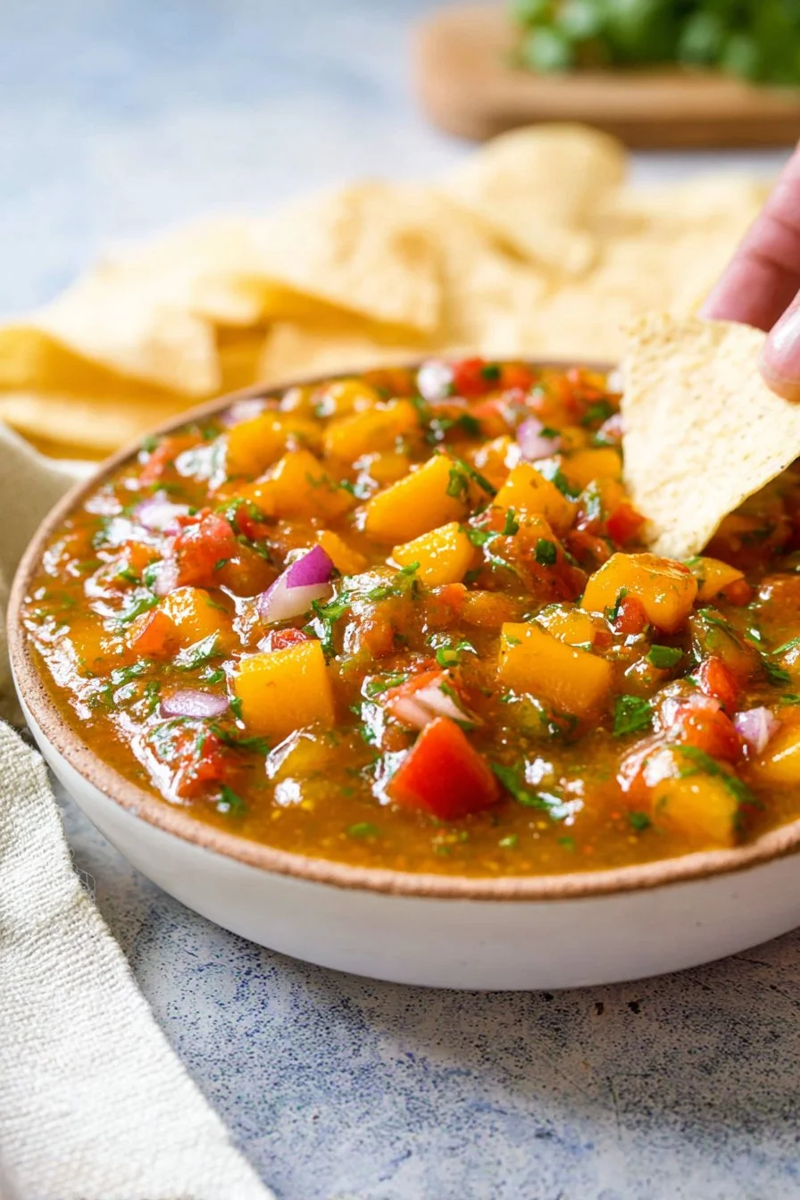 Roasted Mango-Habanero Salsa