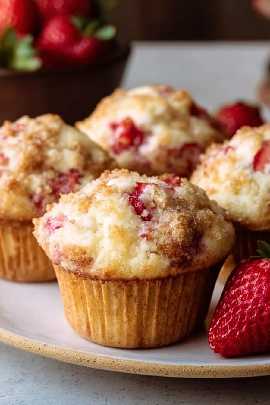 Strawberry Shortcake Muffins