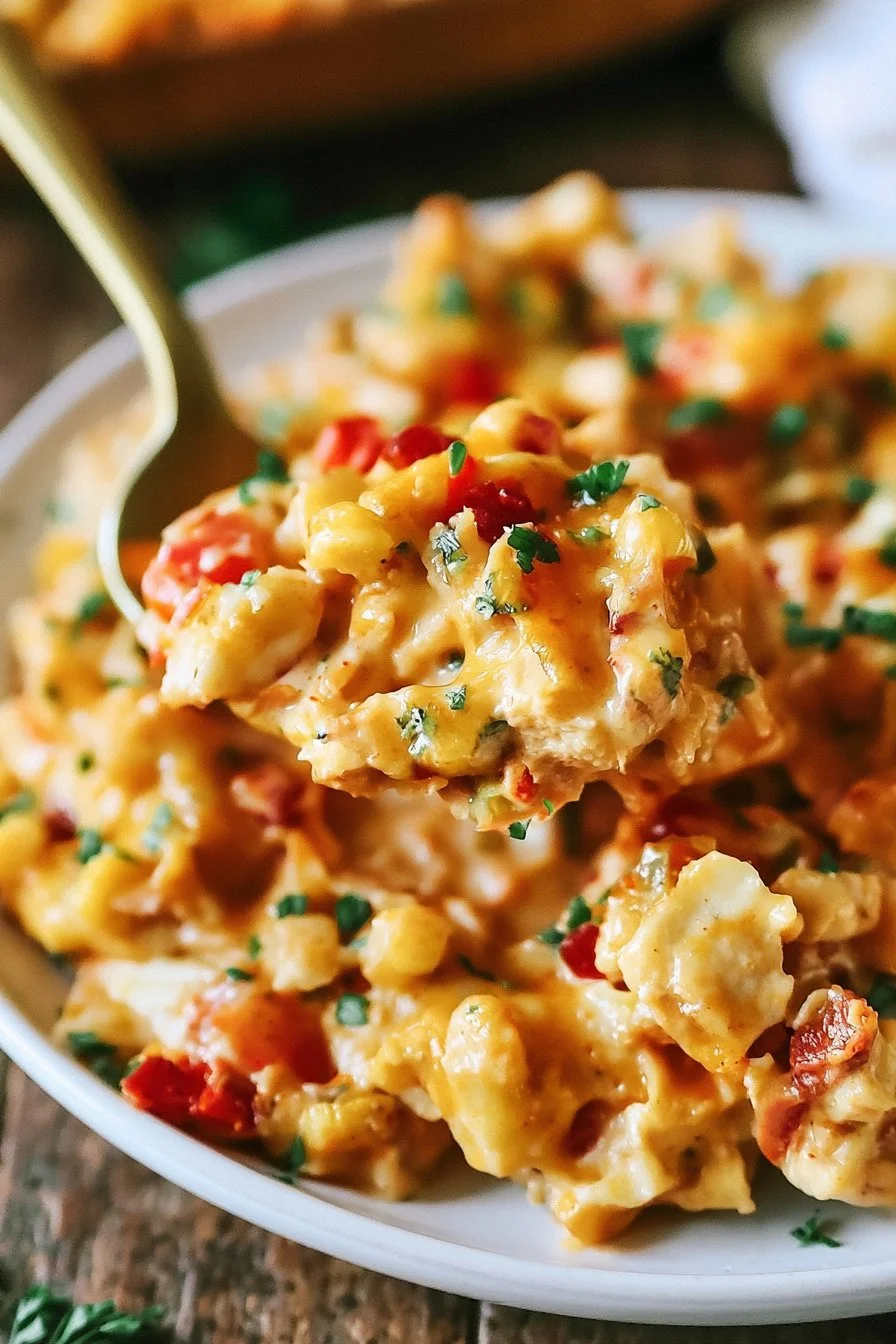 BBQ Ranch Chicken Casserole