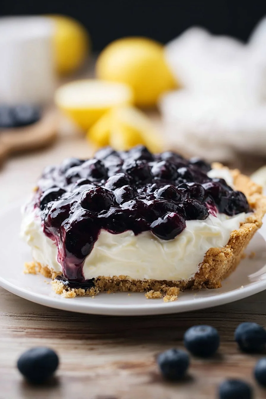 Blueberry Lemon Cream Pie