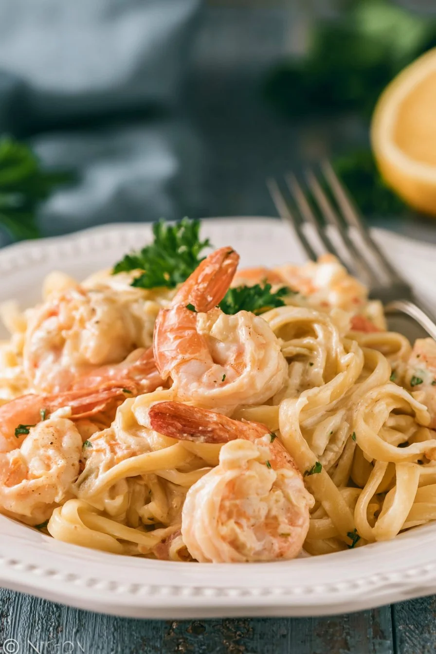 Creamy Shrimp Alfredo Pasta