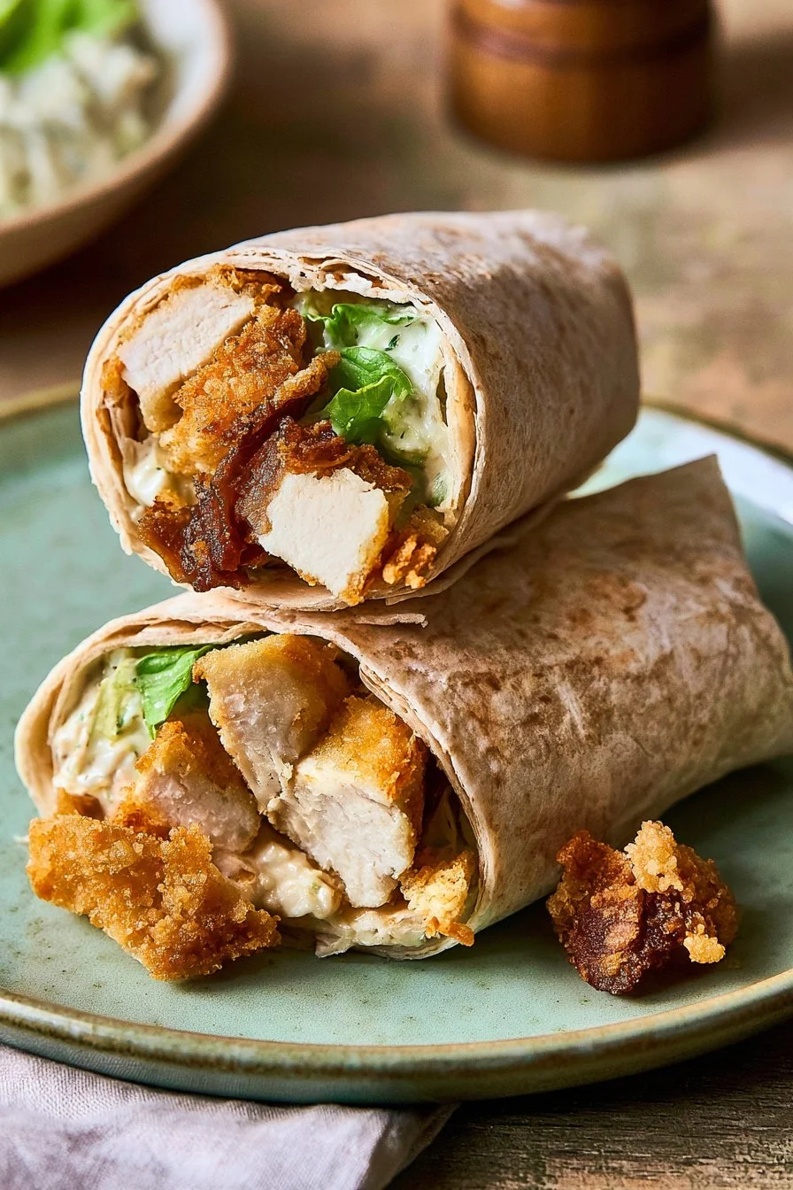 Crispy Chicken Caesar Wrap