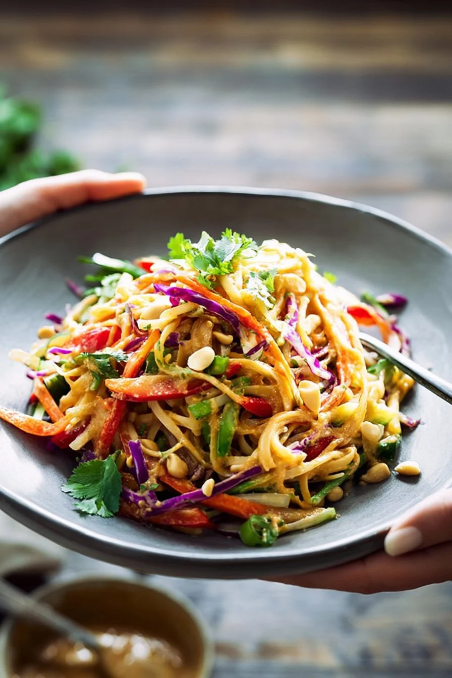 Thai Noodle Salad with Thai Peanut Sauce