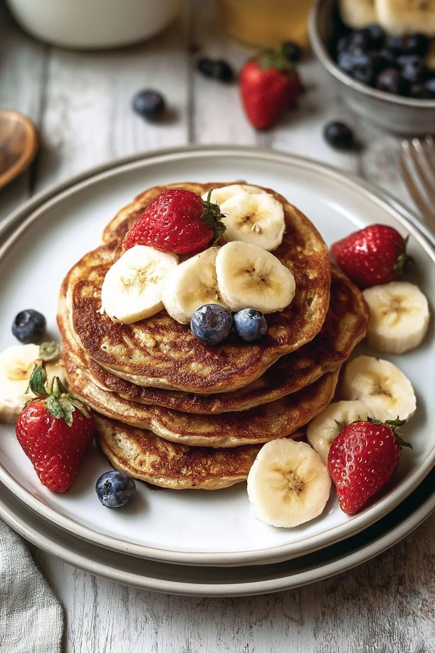 Flourless Banana & Protein Powder Pancakes (35g+ Protein) - Nourish & Tempt