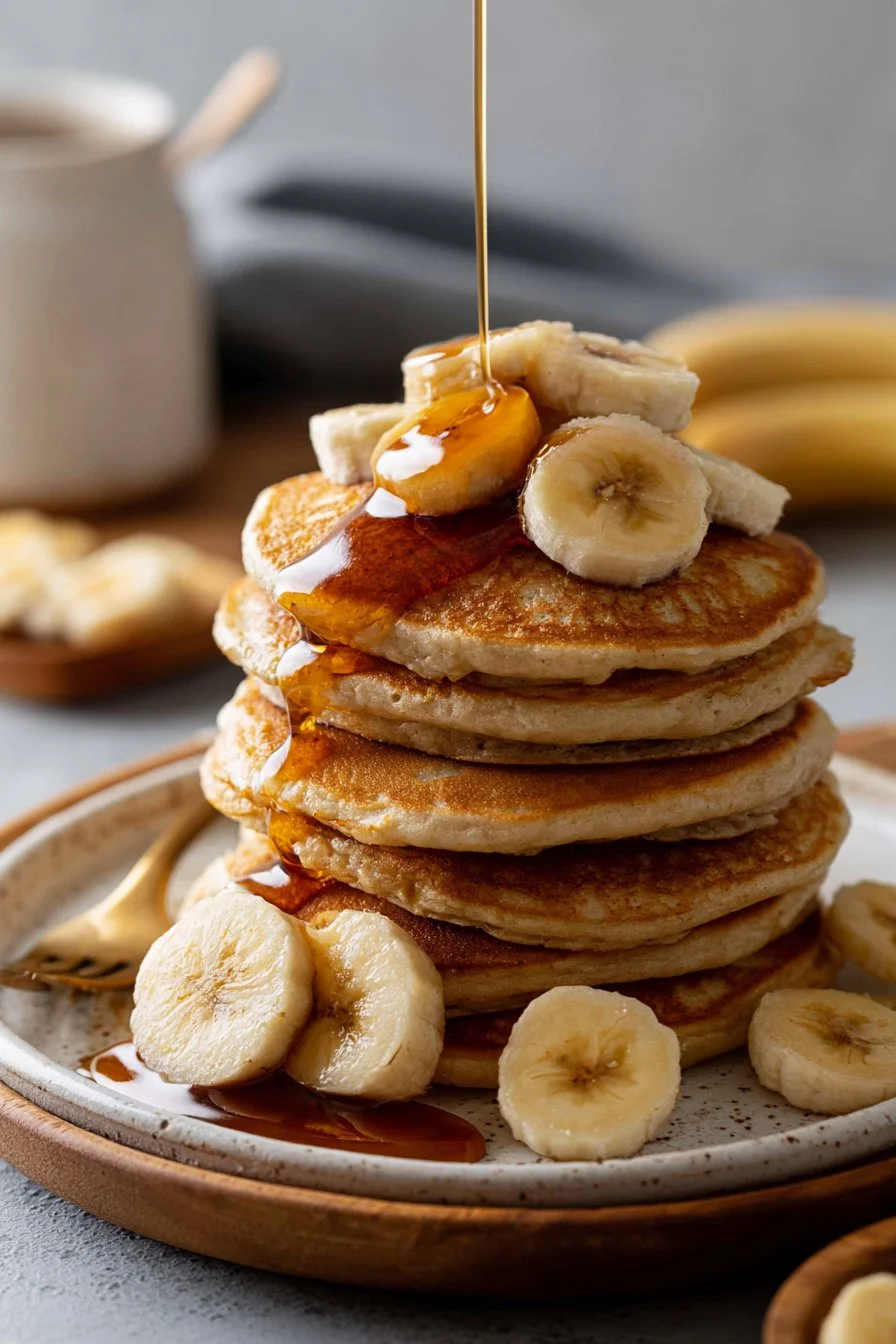 Fluffy Banana Pancakes