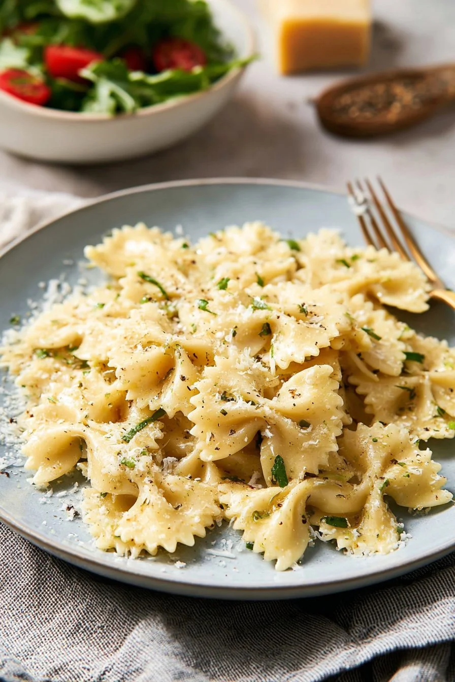 Garlic Butter Bowtie Pasta