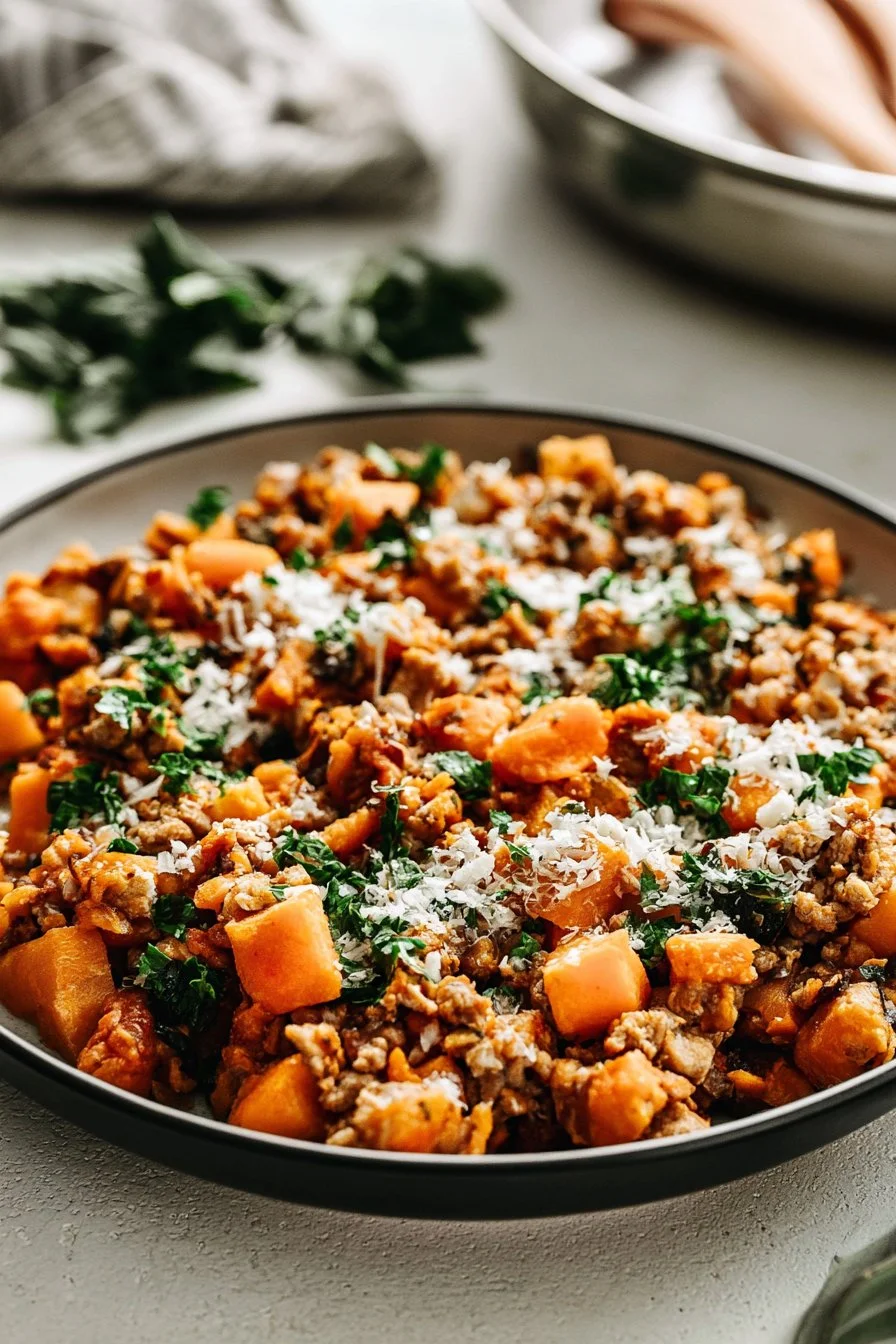 Ground Turkey Sweet Potato Skillet