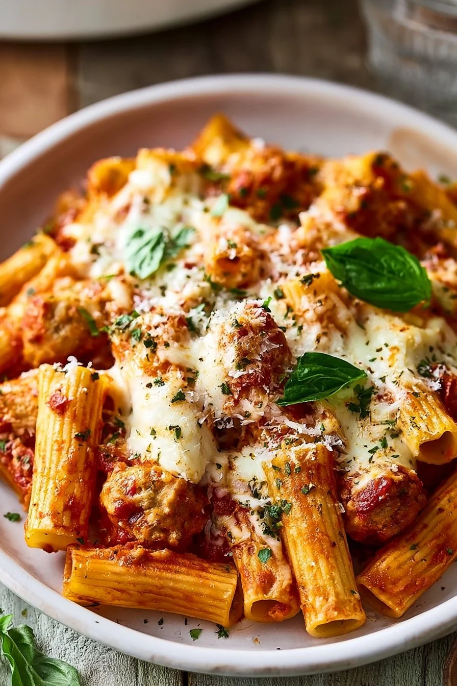 Italian Sausage Baked Ziti