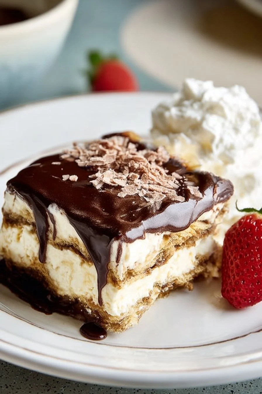 No-Bake Chocolate Eclair Cake