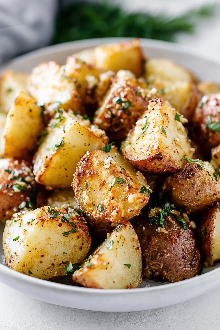 Roasted Garlic Parmesan Potatoes Recipe